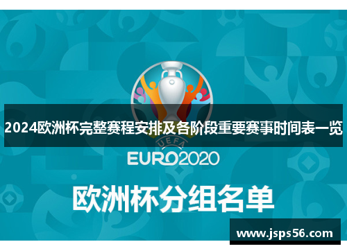 2024欧洲杯完整赛程安排及各阶段重要赛事时间表一览